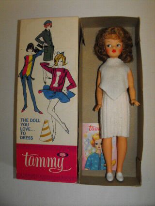 Vintage Tammy Doll Ideal W/ Box Paper Brunette Hair