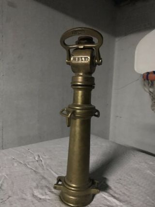 Vintage Brass Fire Nozzle