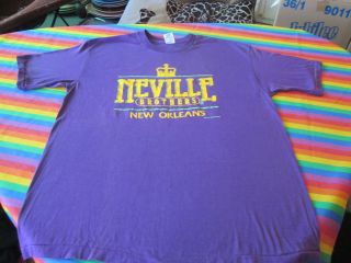 Neville Brothers Vintage Northern Soul Shirt Orleans 90 Mardi Gras