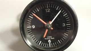 Vintage Vdo Quarz - Zeit Clock 12v Volkswagen Beetle Porsche 356 944 911 914 Turbo