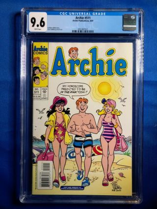 Archie 511 Rare Sexual Innuendo Cover Cgc 9.  6 Highest Graded Top Census Gga