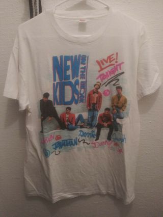 Vintage Kids On The Block Shirt Xl Magic Summer Tour Tee 90s Live Tonight