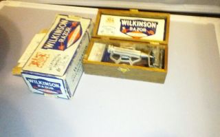 Vintage Wilkinson Sword Co Ltd Razor Kit In Wood Box Papers Not Gillett