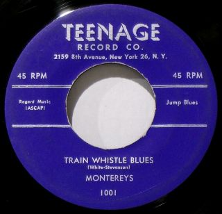 MONTEREYS - VERY RARE - HEAR IT - 1956 - SOMEONE LIKE YOU / TRAIN WHISTLE BLUES 3