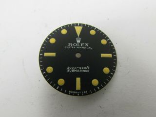 Vintage Rolex 5513 Submariner Matte Black Refinished watch dial 4