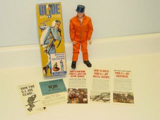 Vintage Gi Joe Action Pilot Figure,  Manuals,  1964 Hasbro 7800