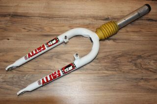 Vintage Cannondale Headshok Fatty D Suspension Fork White 1.  56 X 7.  5 Lockout