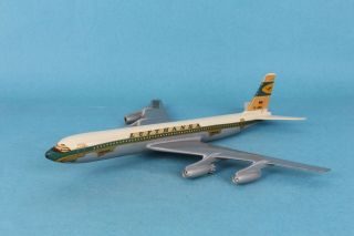 Vtg 1960 Lufthansa Boeing 707 Metal Desktop Display Model Airplane Walter Bermel