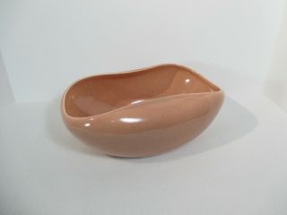 Russel Wright Serving Bowl Coral American Modern Vintage Steubenville Oval 11 "