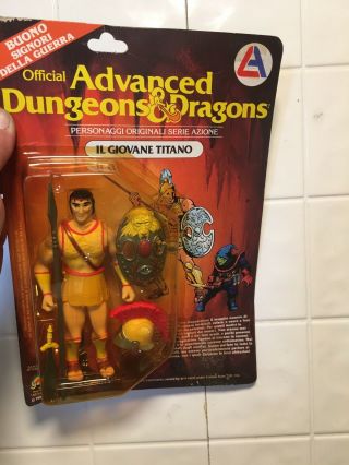 Vintage 1983 Advanced Dungeons & Dragons D&d Young Male Titan Figure Moc Ljn