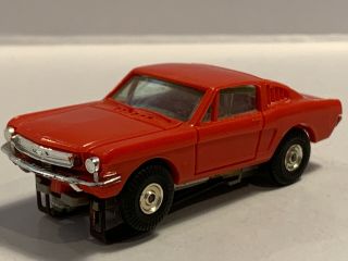 Vintage Atlas / Aurora Thunderjet 500 (size) Ford Mustang Fastback Slot Car Red