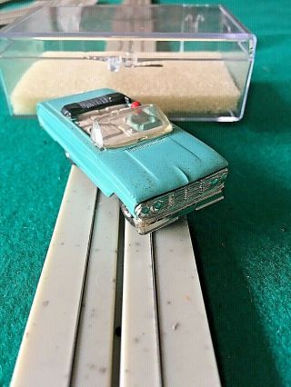 Lionel Ho Slot Car,  1964 Ford Galaxie Convertible 5514,  Turquoise Very.  Rare,  Vtg