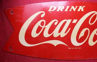 Coca Cola Fishtail Metal 12 