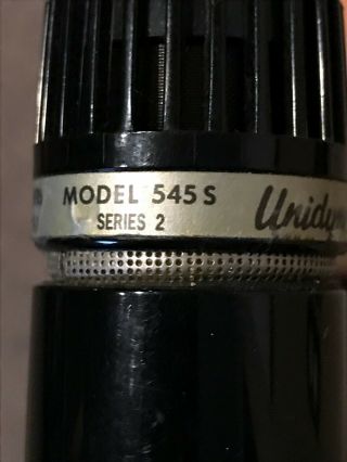 Shure Unidyne iii Model 545s Series 2 Dynamic Microphone VINTAGE 3
