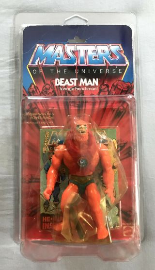 Vintage 1982 Mattel Motu Beast Man Mosc Masters Of The Universe He - Man