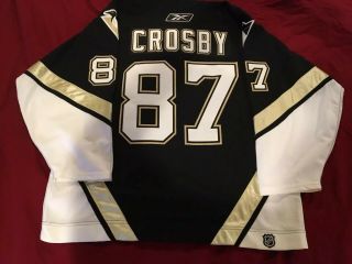 Vintage Sidney Crosby Pittsburgh Penguins Reebok Size 56 Nhl Hockey Jersey “a”