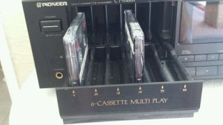 Pioneer Multi Cassette Changer CT - M66R 6 tape deck unit.  rare vintage tape deck 2