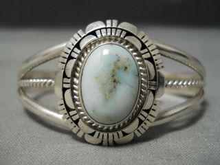 Rare Dry Creek Turquoise Vintage Navajo Sterling Silver Bracelet