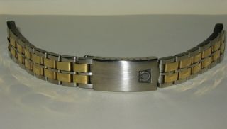 14 K Solid Gold & Ss Vintage Omega Constellation Watch Bracelet 1177/177