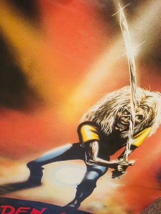 Rare Vintage 1980’s Iron Maiden Maiden Japan Poster Like 4