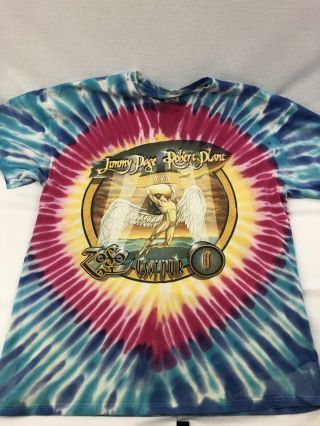 Led Zeppelin Vtg Tie Dye Zoso 1998 Us Tour Concert T - Shirt Page Plant Sz Xl