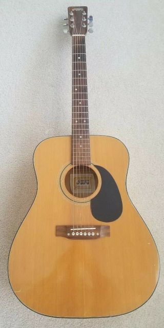 Vintage Aspen Ad27m Acoustic Guitar W/maple Back And Sides