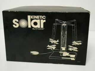 Vintage Kinetic Solar Powered Biplane By Otagiri 1980 Japan
