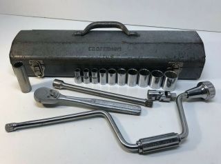 Vintage Craftsman 1/2 " Drive 16pc Sockets Ratchet Speed Wrench Set =v= Series