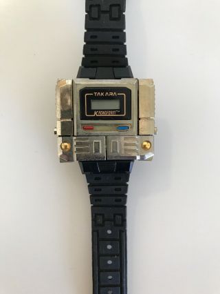 RARE Vintage 1980 ' s Takara Kronoform GOLD Wrist Watch Transformer complete 5