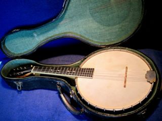 Vintage Vega Little Wonder 8 String Banjo 1915 - 1925 (49942) W/case