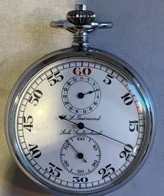 C.  L.  Guinand Vintage Mechanical Wind Up Stopwatch WOW 2