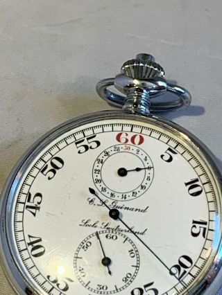 C.  L.  Guinand Vintage Mechanical Wind Up Stopwatch WOW 3