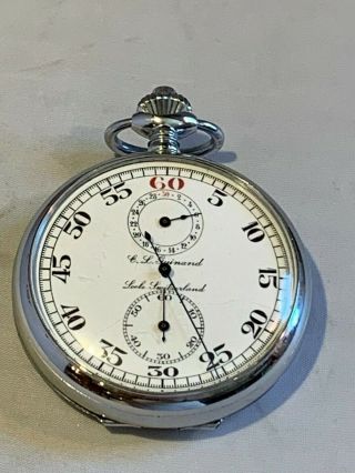 C.  L.  Guinand Vintage Mechanical Wind Up Stopwatch WOW 4