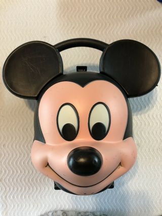 Vintage Mickey Mouse Head Shape Lunch Box (no Thermos)