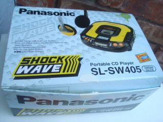 Vtg 1998 Panasonic Japan Yellow Shockwave Mash Cd Player Sl - Sw405