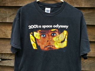 2001 A Space Odyssey Vtg T Shirt Movie Tee Stanley Kubrick Sci - Fi Film Rare Sz L
