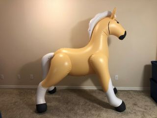 Rare Inflatable G&g Palomino Horse