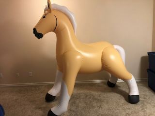 Rare Inflatable G&G Palomino Horse 2