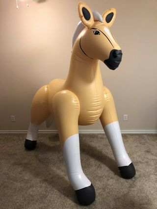 Rare Inflatable G&G Palomino Horse 3