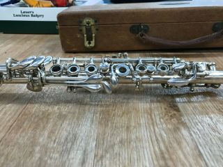 Vintage 1940 ' s H.  Bettoney Metal Eb Clarinet.  Serial A0039 7