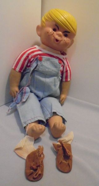 Dennis The Menace,  First Doll,  Clothes & Shoes,  16.  5 " Tall Vintage