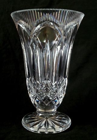 Large Vintage Waterford Crystal Vase 10 Inches,  Ireland