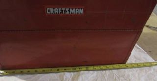 Vintage Craftsman Red Tombstone Toolbox Tool Box with 4 Cantilever Trays 3