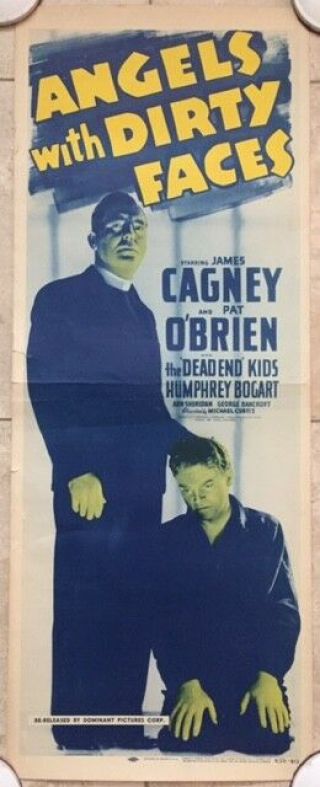 Angels With Dirty Faces - Vintage R56 Insert Poster - James Cagney & Pat O 