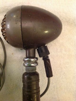 Vintage RCA Bullet Microphone With Stand,  Cable 6