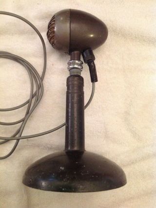 Vintage RCA Bullet Microphone With Stand,  Cable 7