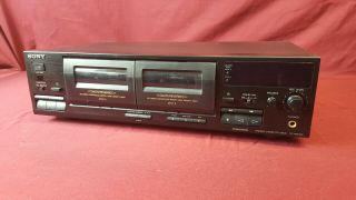 Vintage Sony Dual Stereo Cassette Deck Tc - Wr465 Cassette Tape Player Recorder