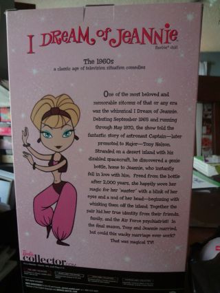 I DREAM OF JEANNIE BARBIE DOLL 2010 MATTEL Vintage Face NRFB 3