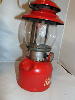 Vintage Red Coleman 200A Lantern 6