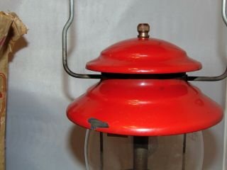 Vintage Red Coleman 200A Lantern 8